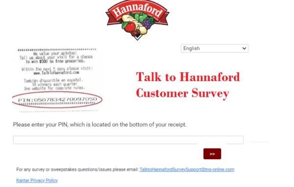 Talktohannaford.com - Win $500 - Hannaford Survey